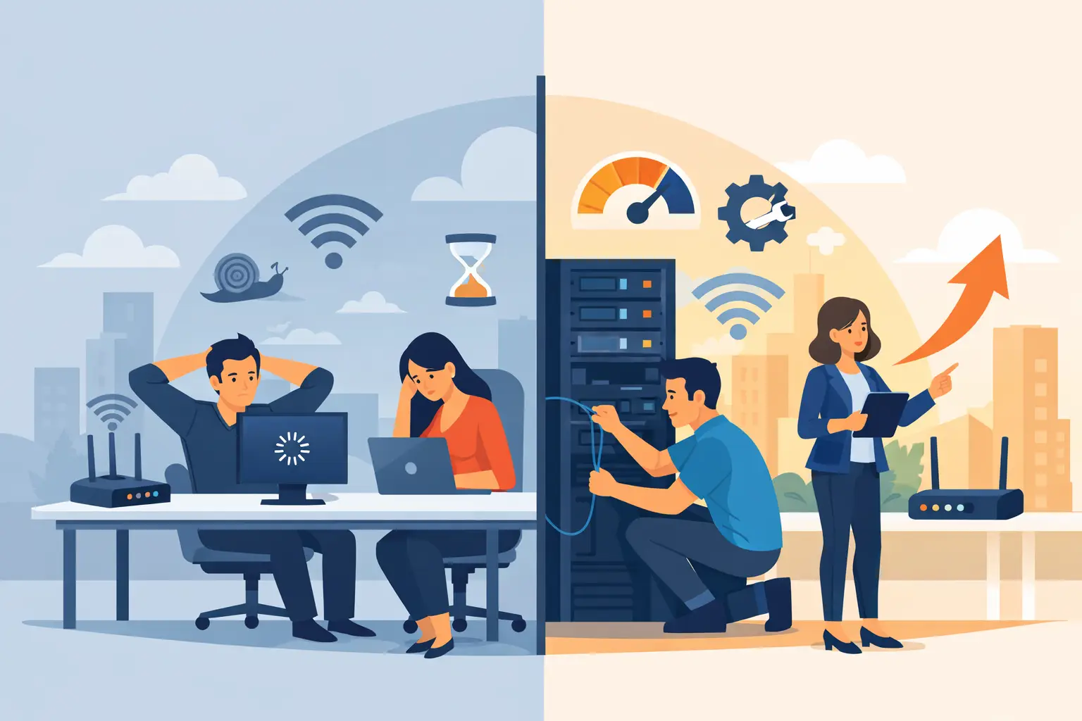 Why Office Internet Lags and How to Fix It
