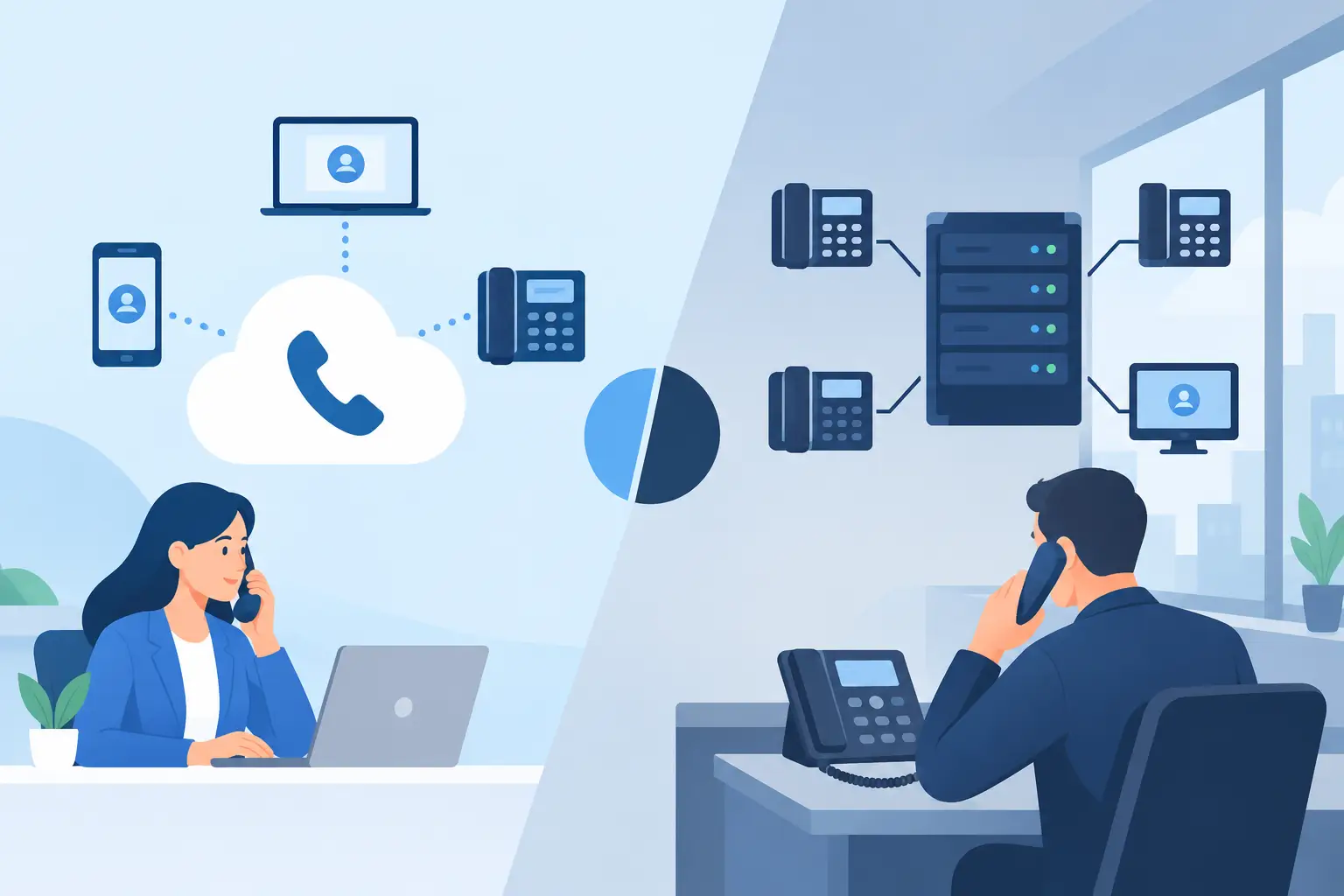 Hosted VoIP Versus Premises Systems Compared